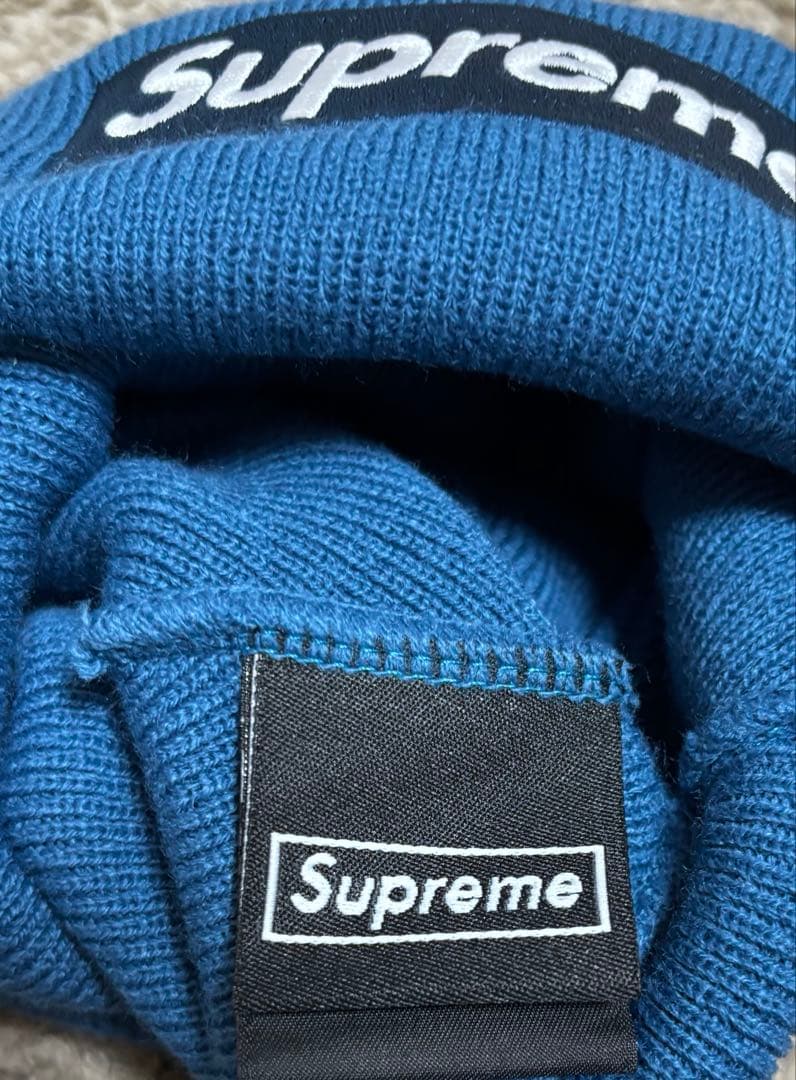 Supreme New Era Box Logo Beanie 2023 ブルー