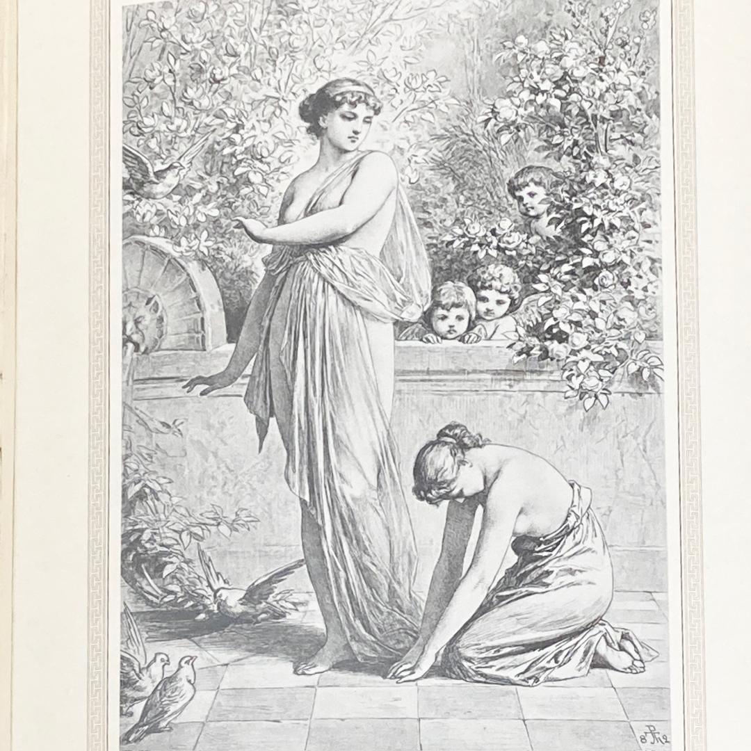 大判⭐️1882年 ポール・トゥマン 美しい挿絵『アモルとプシュケ』Psyche