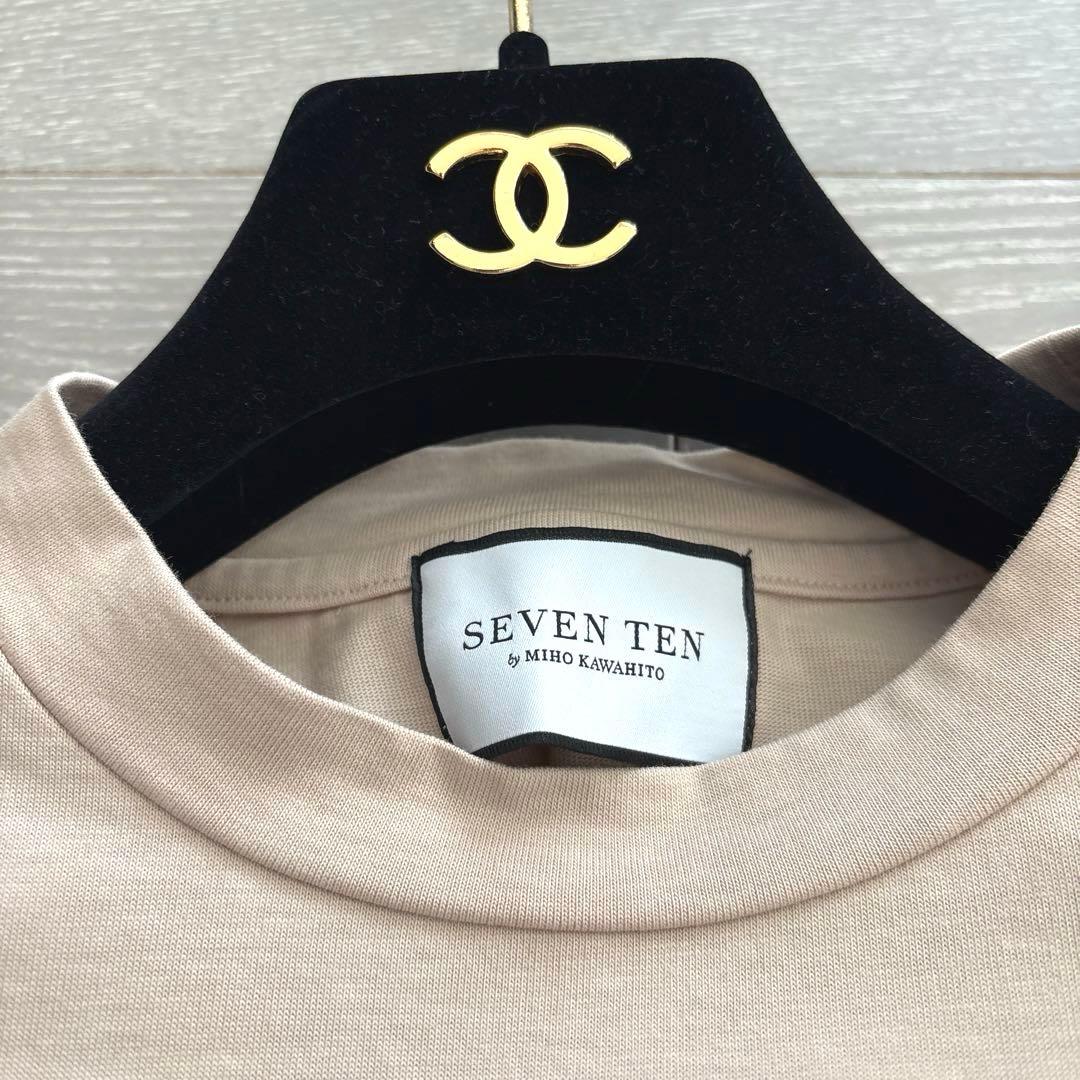 【極美品✴︎】SEVEN TEN SVT刺繍Tシャツ ベージュ S