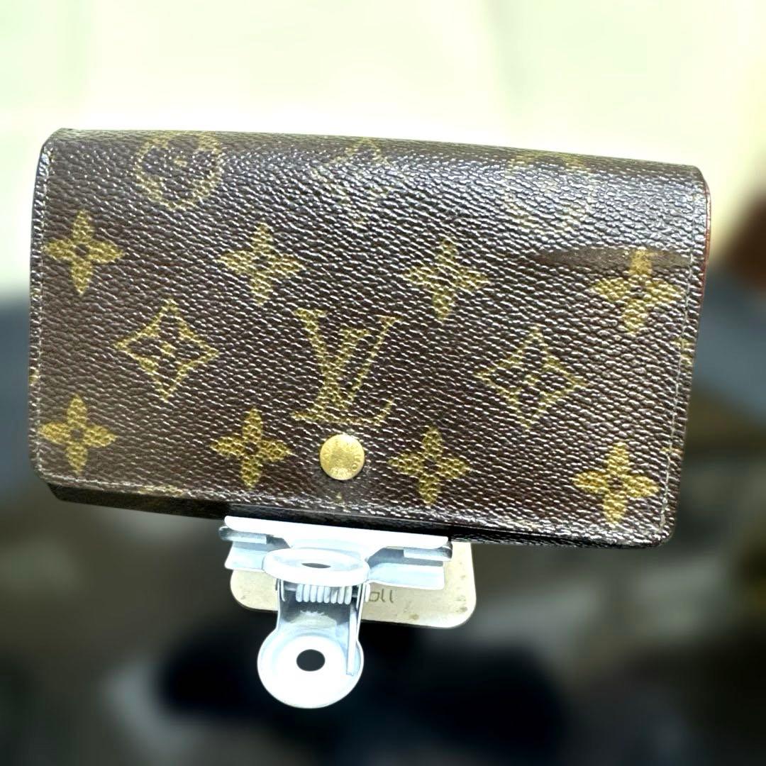 ⑤☆良品☆ モノグラム♪Ｌ字型ファスナー財布