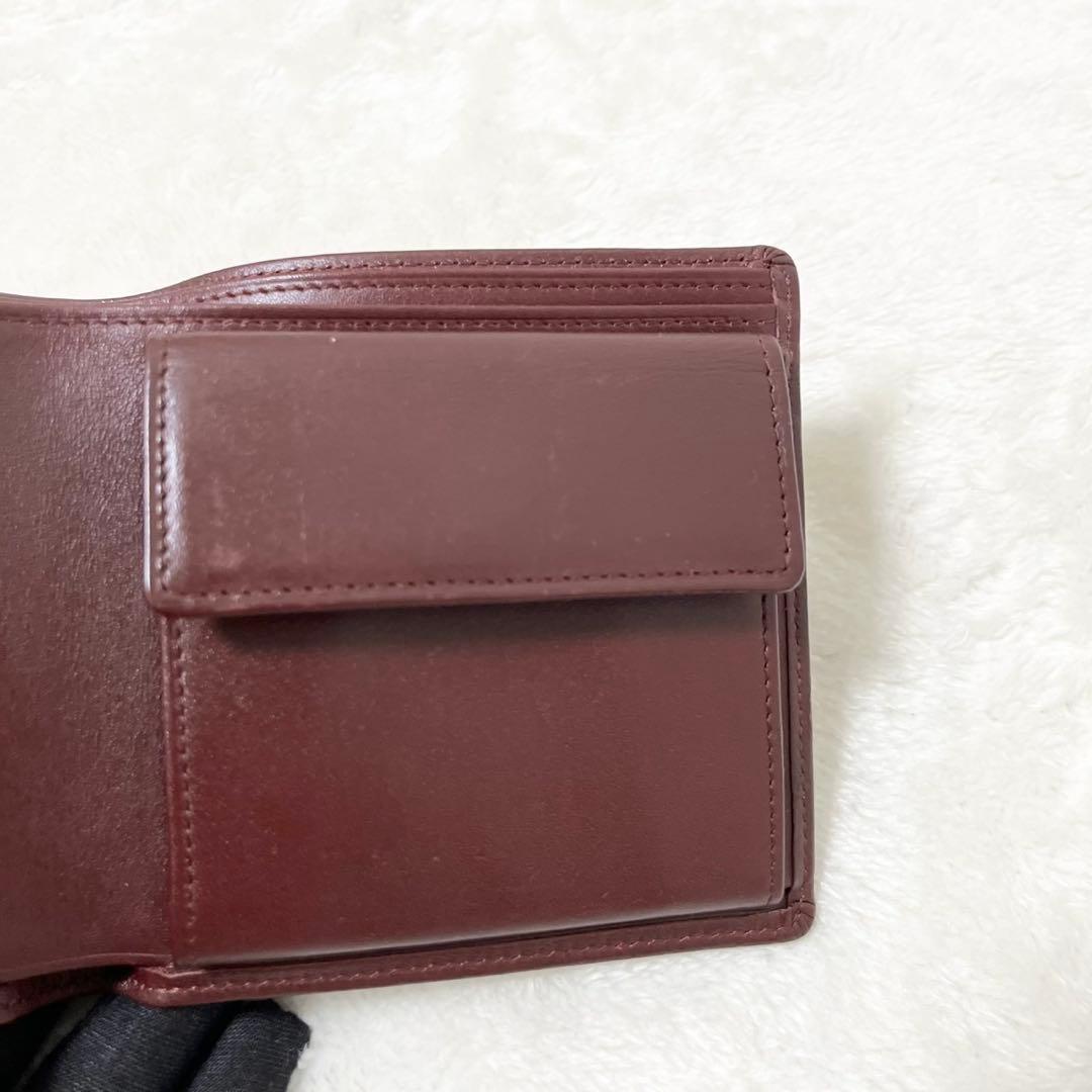 Cartier カルティエ マストライン 二つ折り財布 ボルドー 美品