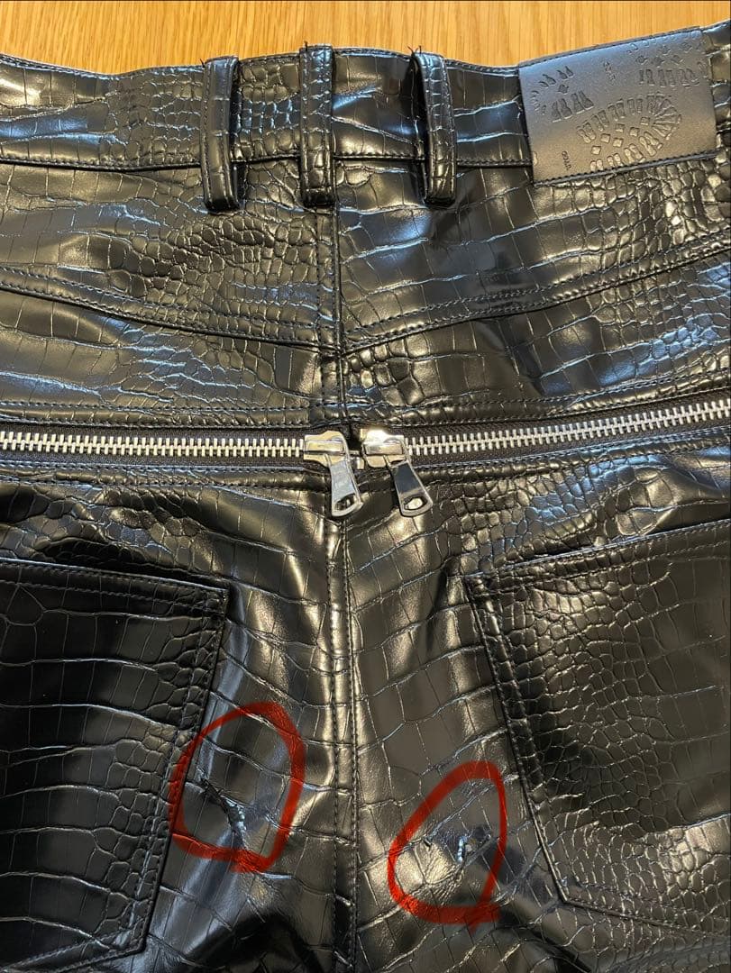 GOAR goar.archive クロコレザー 黒 L