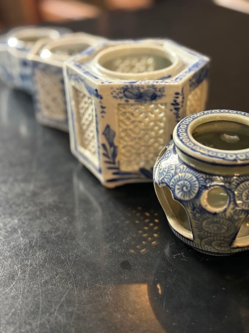 アンティーク品　盃台　4個セット 時代物