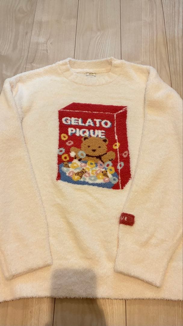 gelato pique ベビモコシリアルベアジャガードプルオーバー