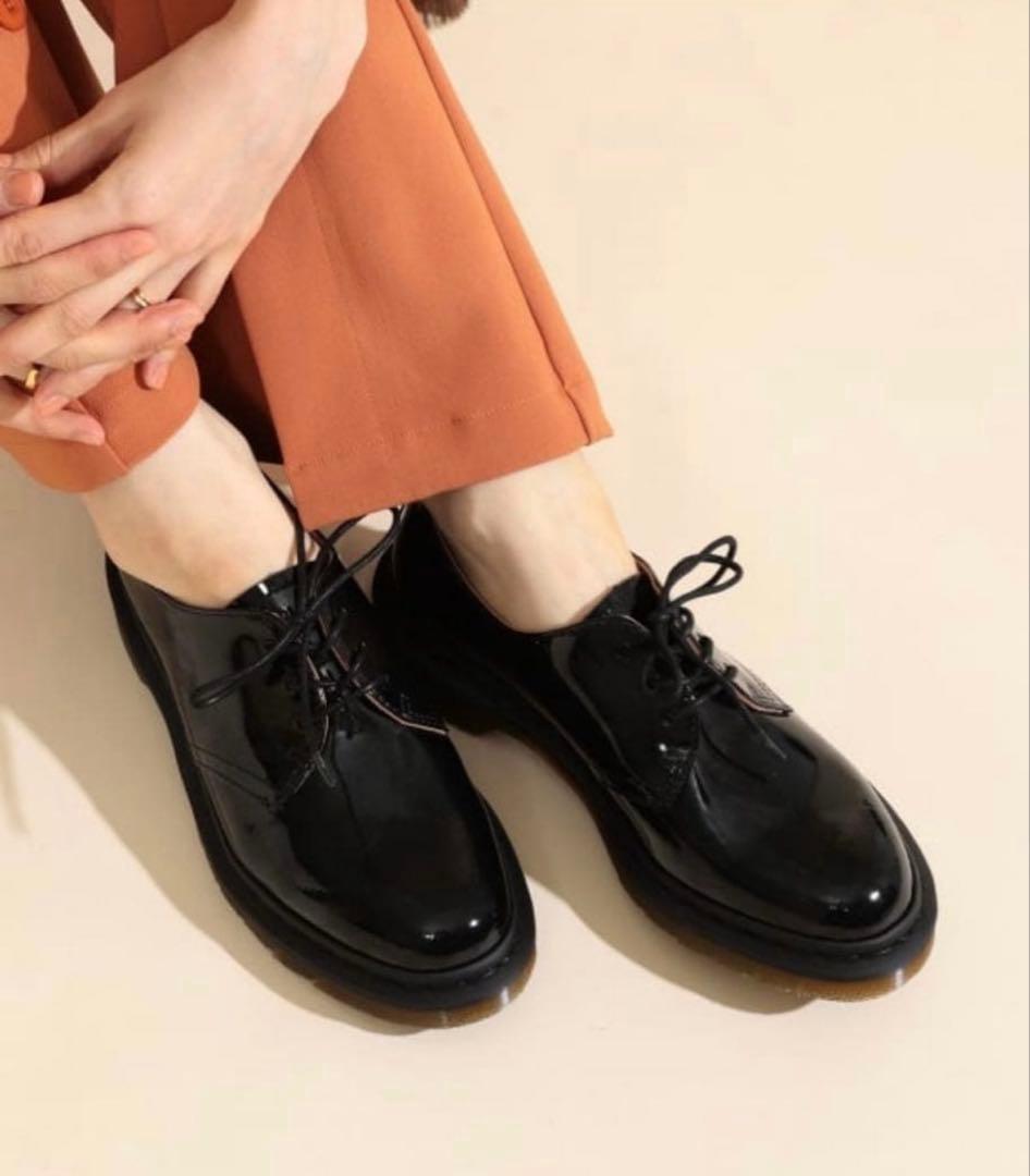 【美品】Dr.Martens×BEAMS 3ホール　エナメル　パテント　UK4