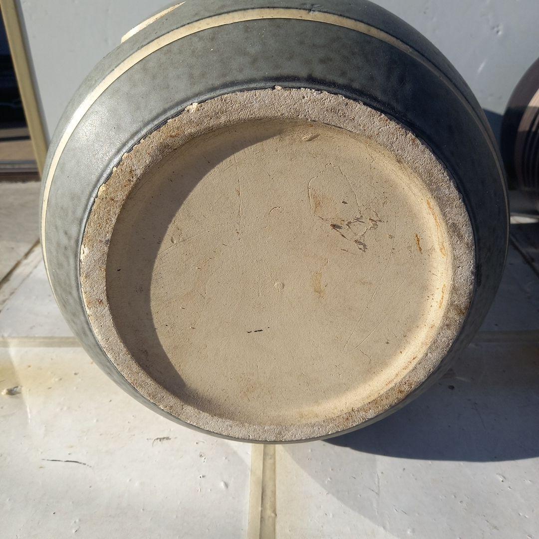 グレー 陶器製 月模様の傘立て