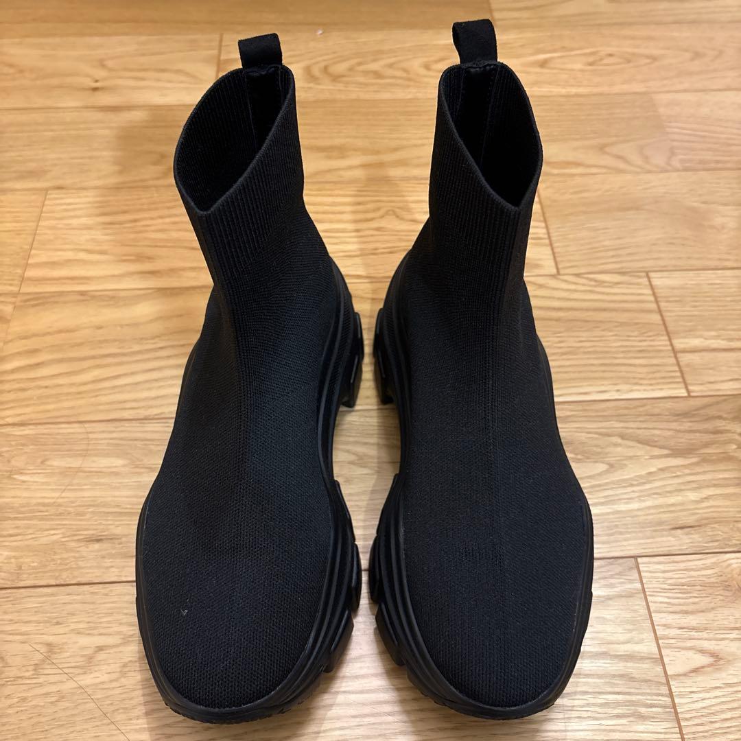 スナイデル　スニーカーソールショートブーツ　BLK