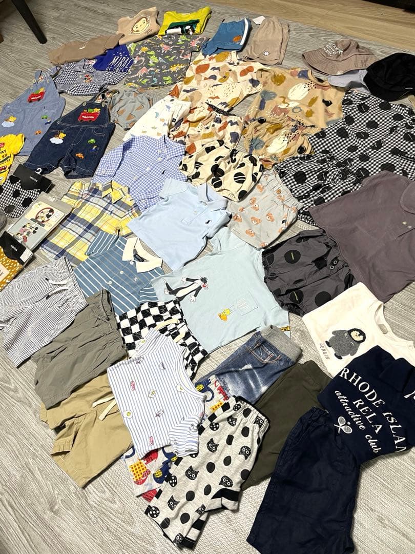 ミキハウス、ラルフローレンなど、男の子　ベビー服　子供服　まとめ売り