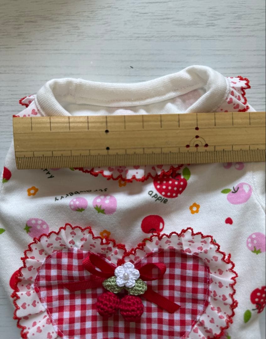 ❤️犬服ハンドメイド❤️ハートエプロンワンピ