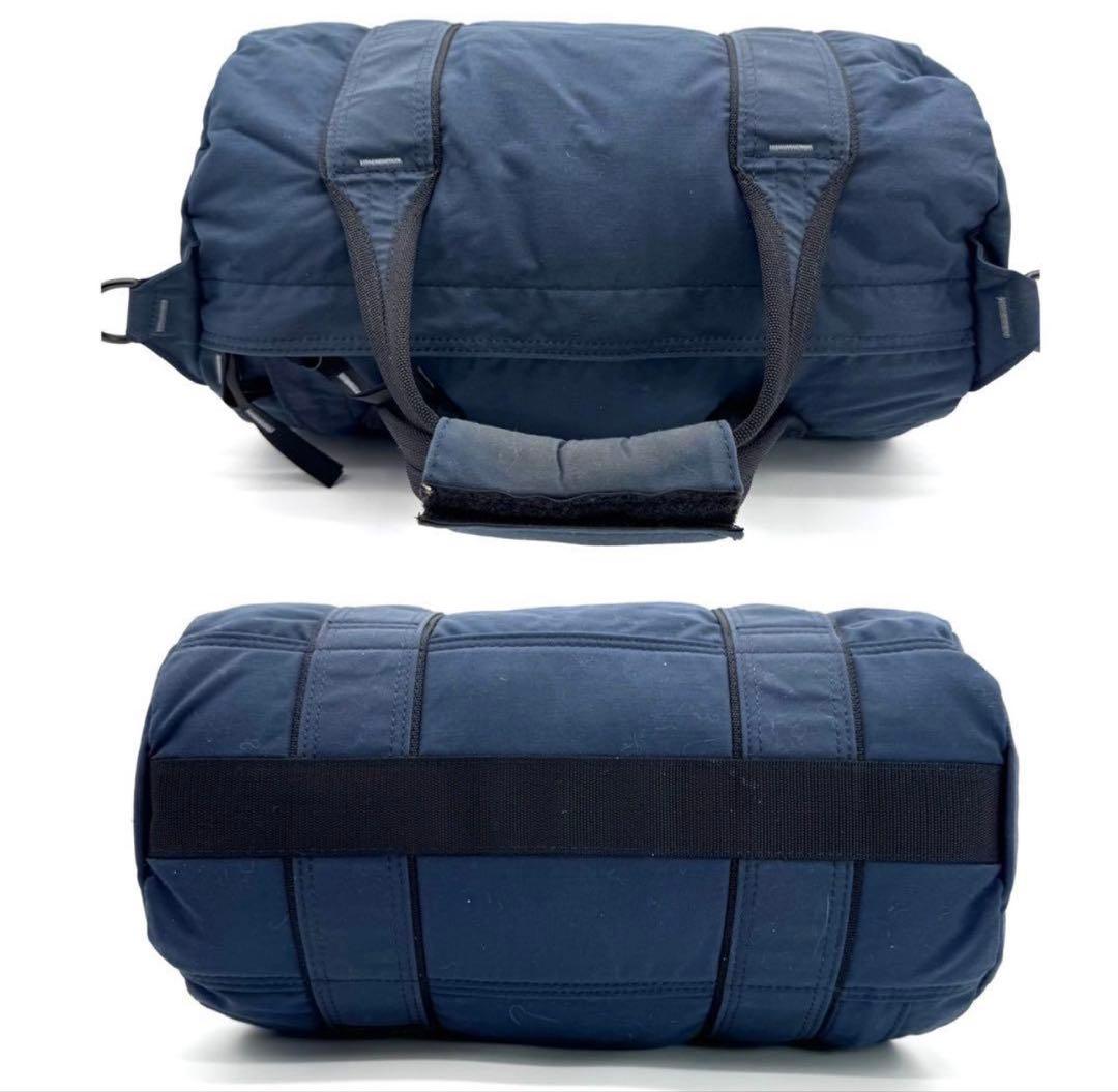 【美品】ポーター ショルダーバッグ 2way HYKE ハイク ドラムバッグ 紺
