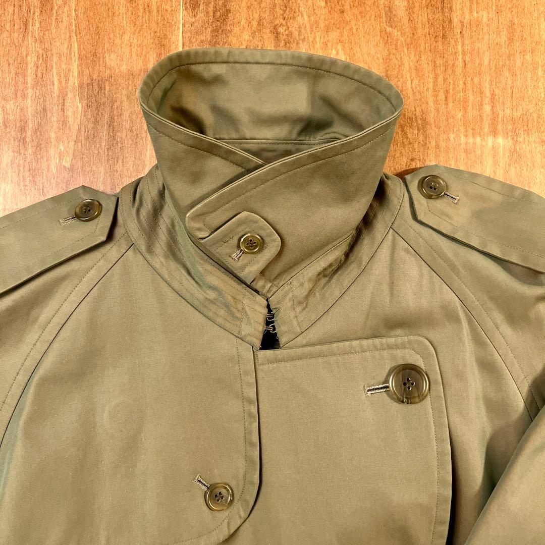 Burberry's オリーブ玉虫色 トレンチコート レアビンテージ