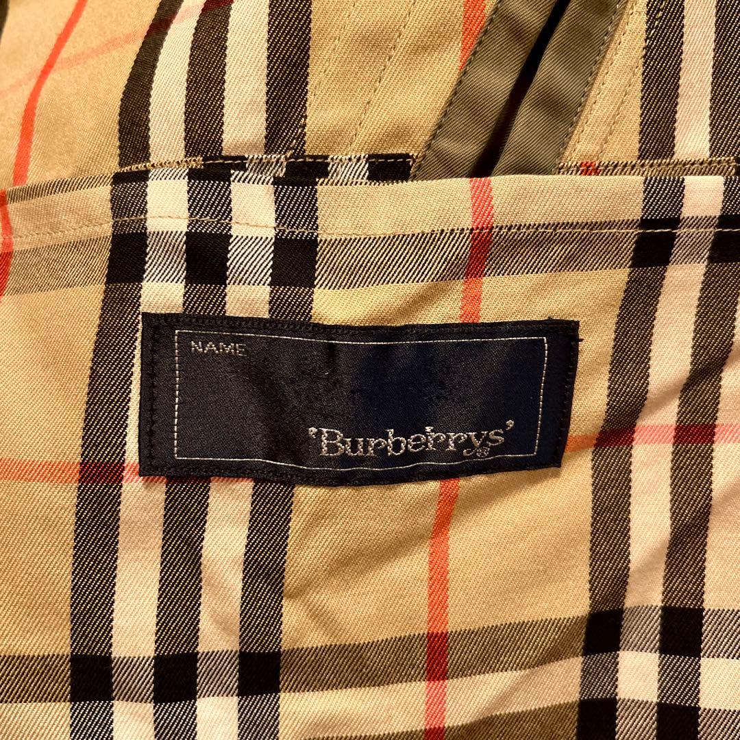 Burberry's オリーブ玉虫色 トレンチコート レアビンテージ