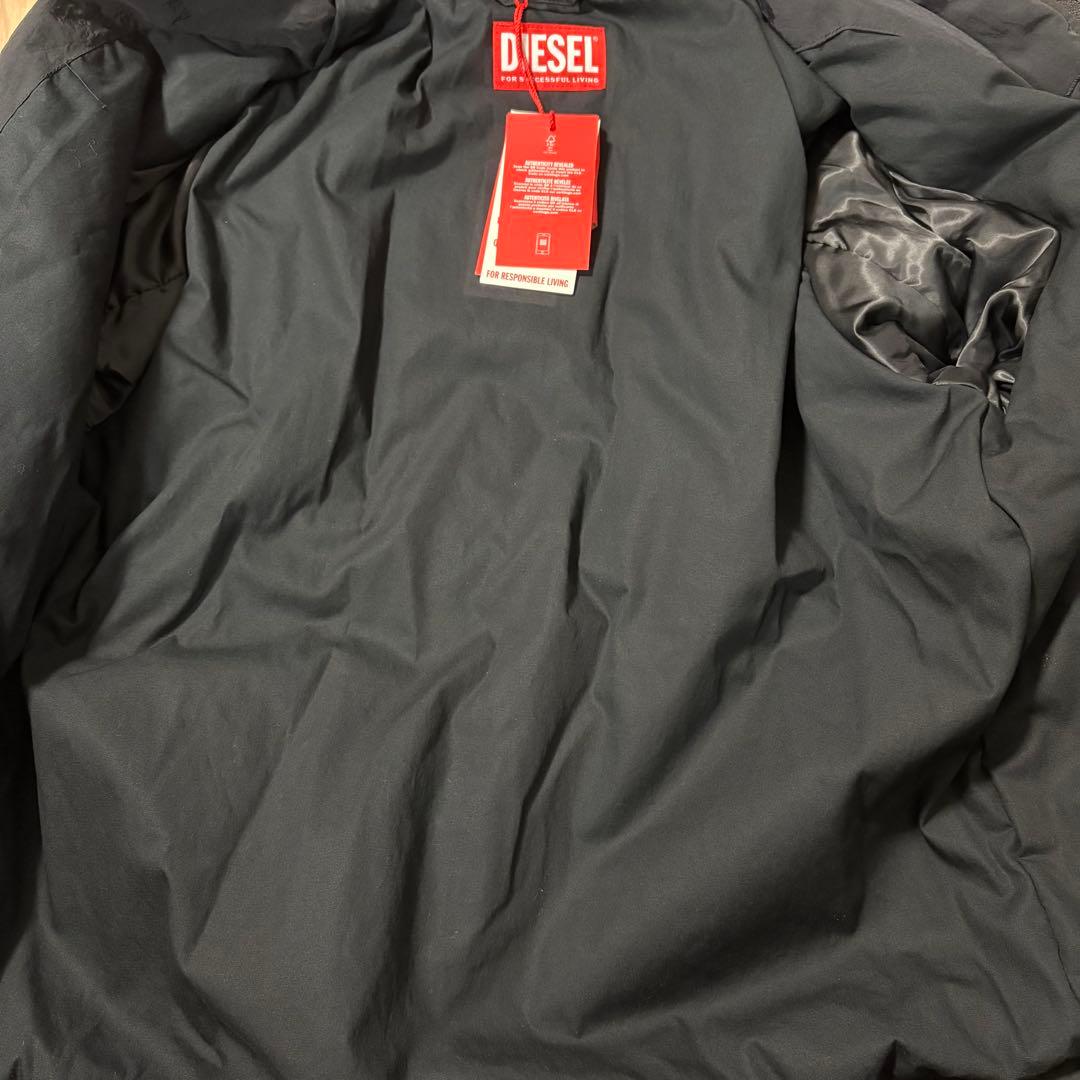 極美品 ディーゼル DIESEL ブルゾン 中綿ジャケット ブラック