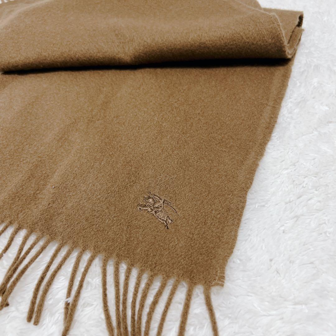 Burberry's カシミヤ100% マフラー　イギリス製 ブラウン
