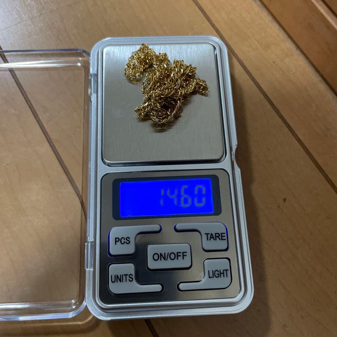 12面トリプル喜平ネックレスk18、750美品50センチ14.6g。資産。