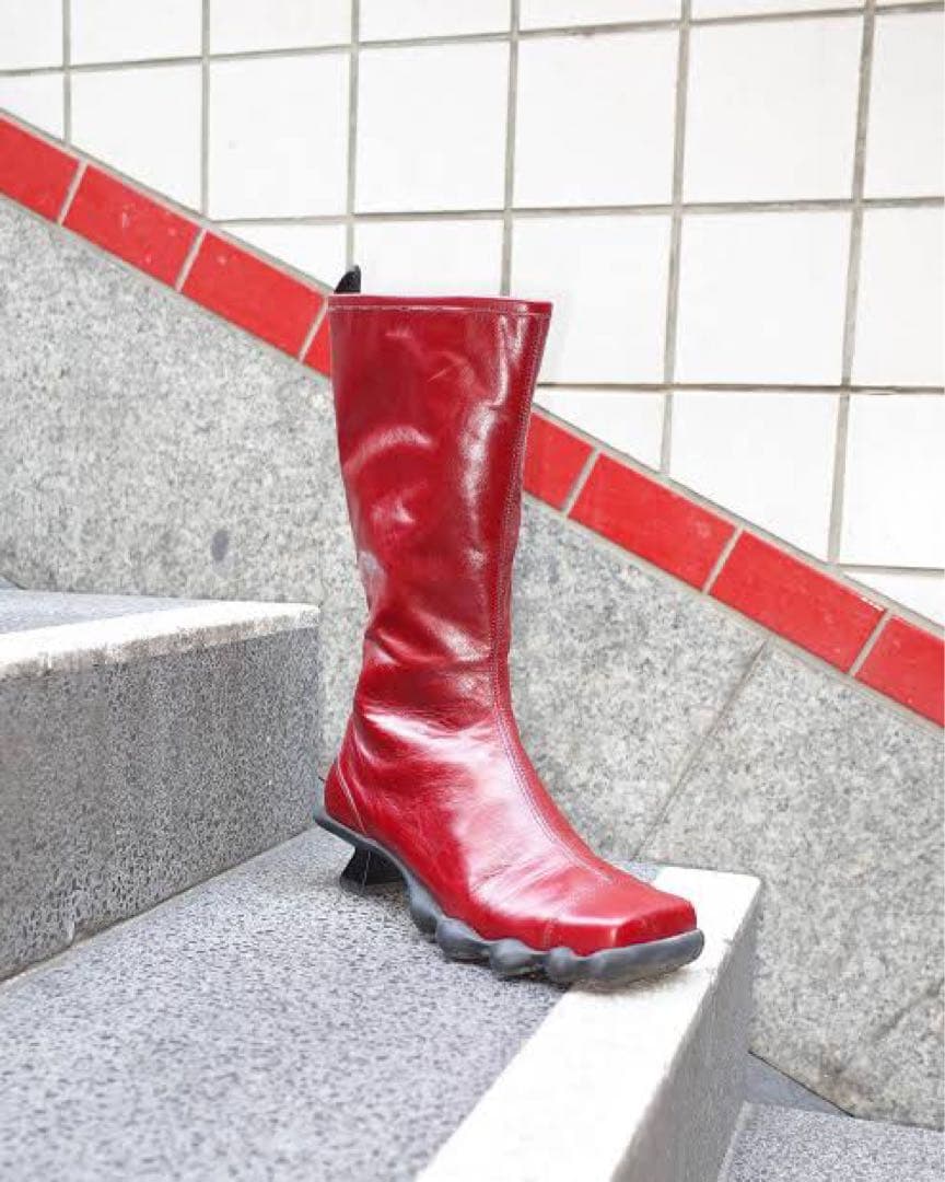 dirt RANGE BOOTS スポーティ　レザー　ロングブーツ