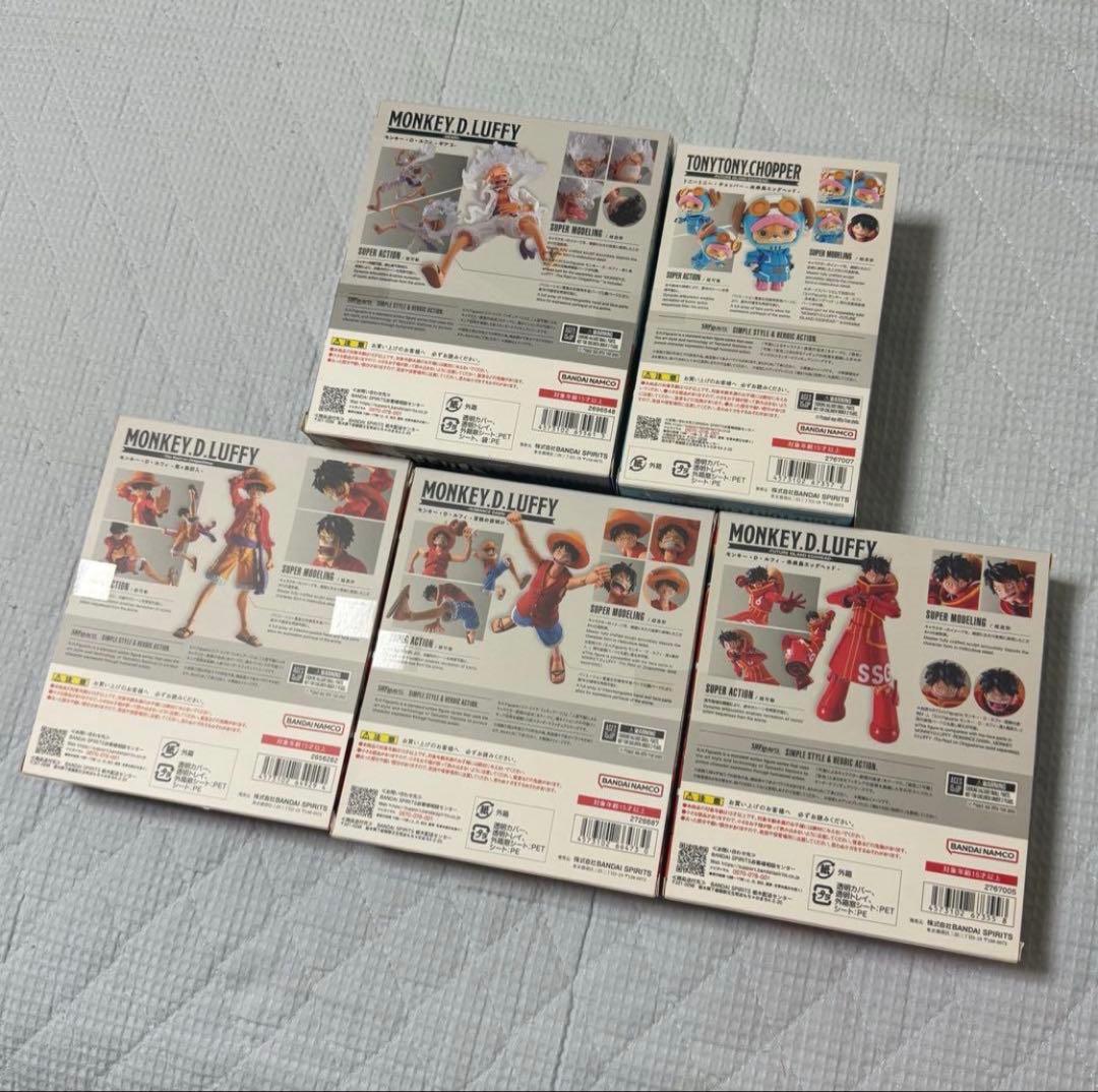 新品未開封 S.H.Figuarts ワンピース ルフィ チョッパー 5点まとめ