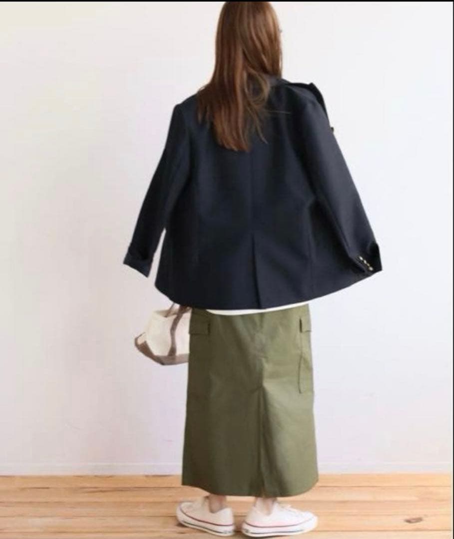 極美品　JOURNAL STANDARD relume 紺ブレ金ボタン 38 M