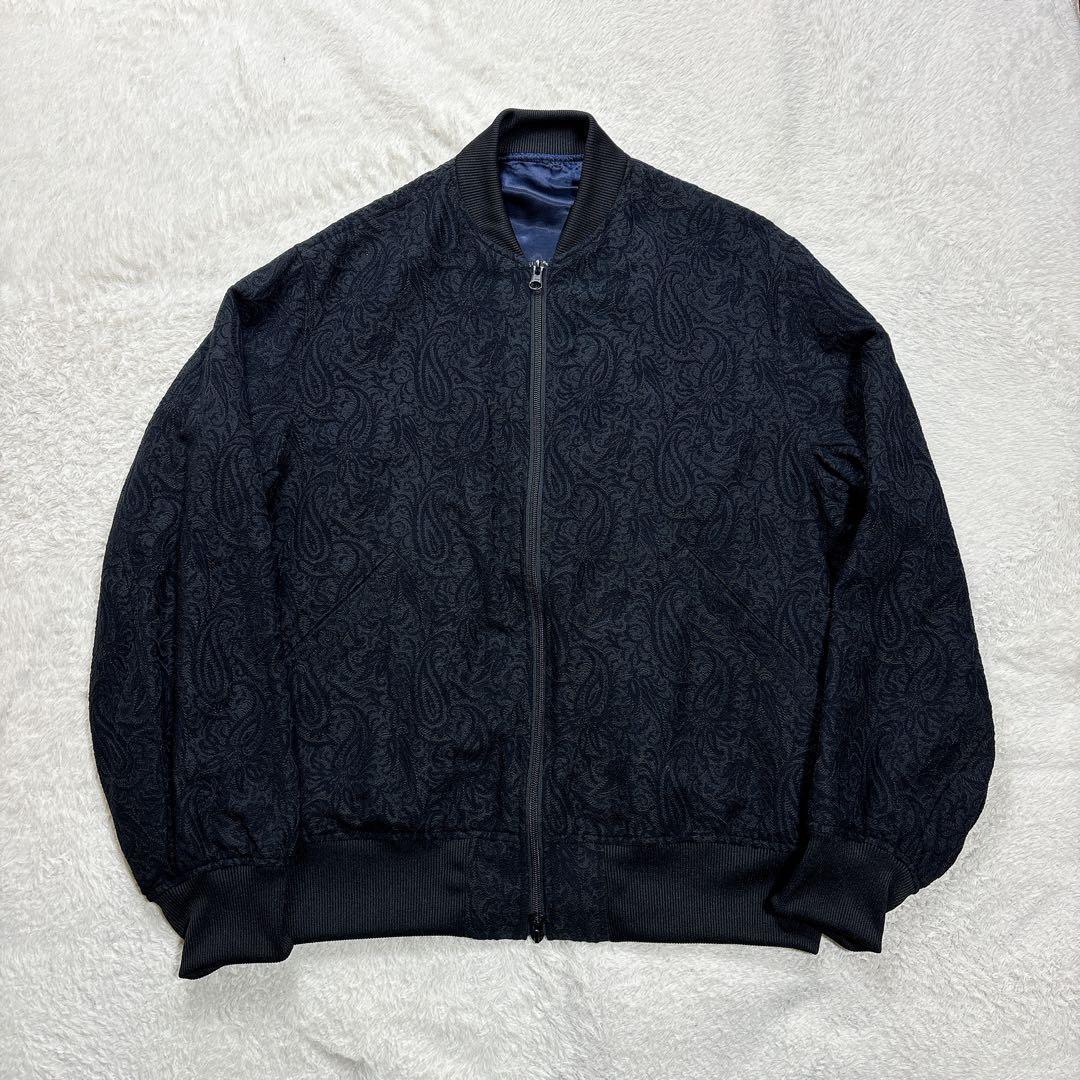 美品 25AW marka マーカ ペイズリー柄 ジャガード ボンバージャケット