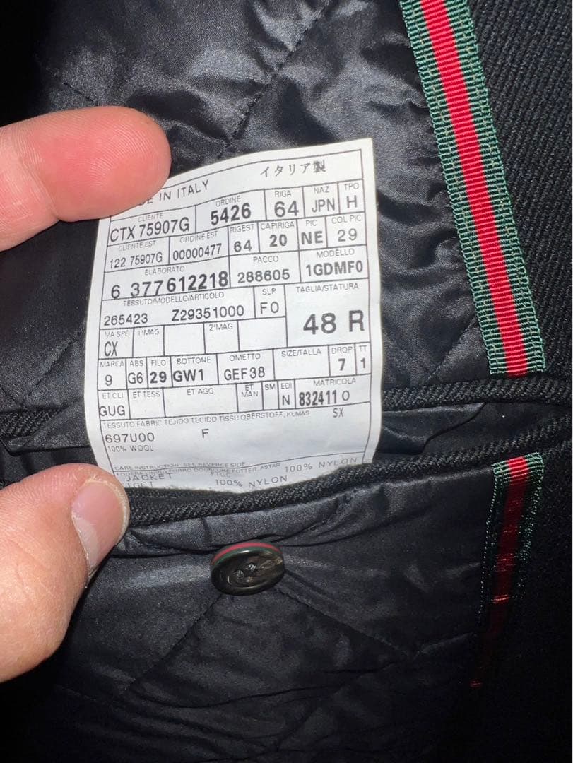 【美品】GUCCI メンズ　ジャケット　冬用
