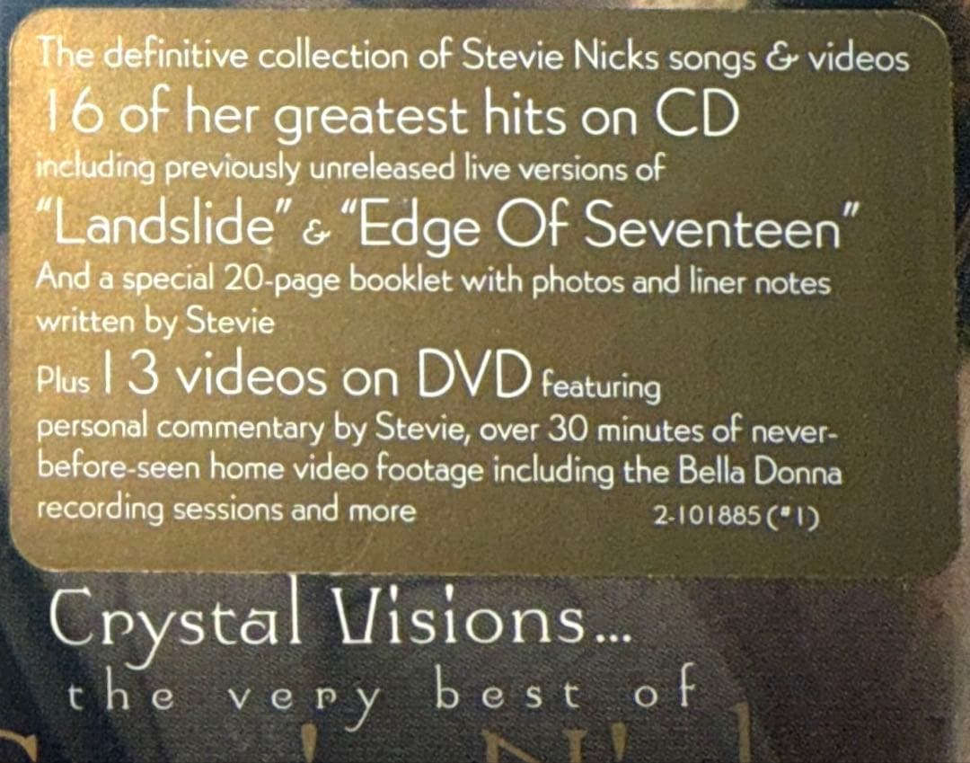 新品！CD＋DVD！The Very Best of Stevie Nicks