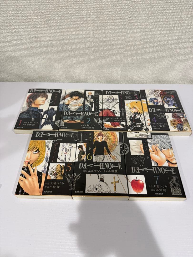 【全初版・限定カード付属】デスノート文庫版全巻セット全7巻　大場つぐみ　小畑健