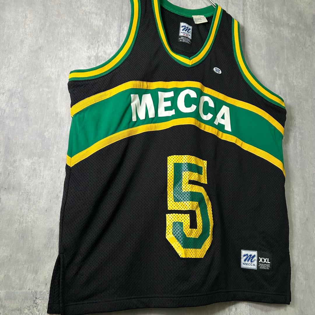 希少 90s' HIPHOP MECCA HOOP セットアップ メッシュ 黒