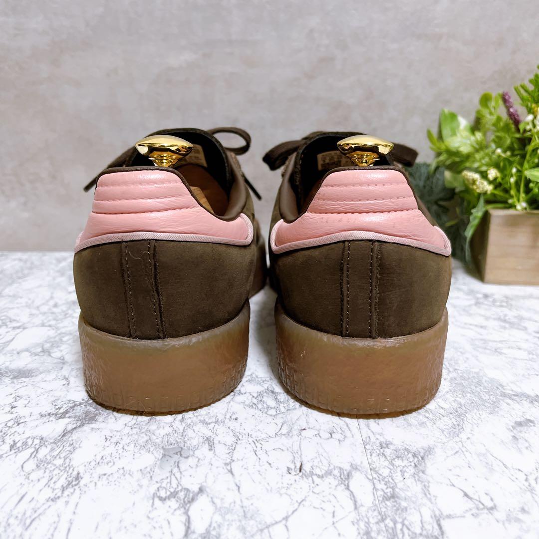極美品【adidas アディダス 】SAMBA レザースニーカー 茶 25