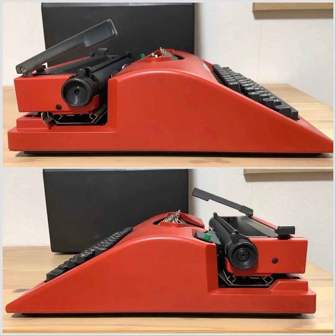 Olivetti オリベッティ 110 赤 タイプライター　動作確認済み