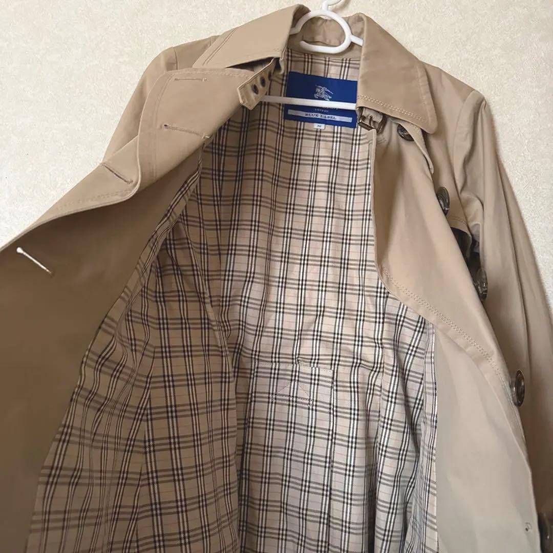 BURBERRY BLUE LABEL バーバリー ベージュトレンチコート 38