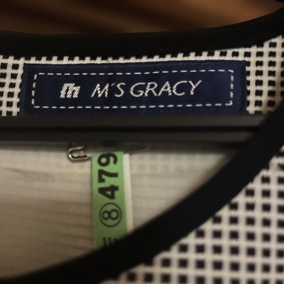 M'S GRACY 千鳥柄ワンピース