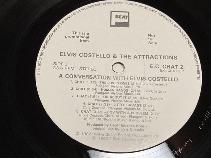 ■プロモ 2LP■ELVIS COSTELLO/エルヴィス・コステロ