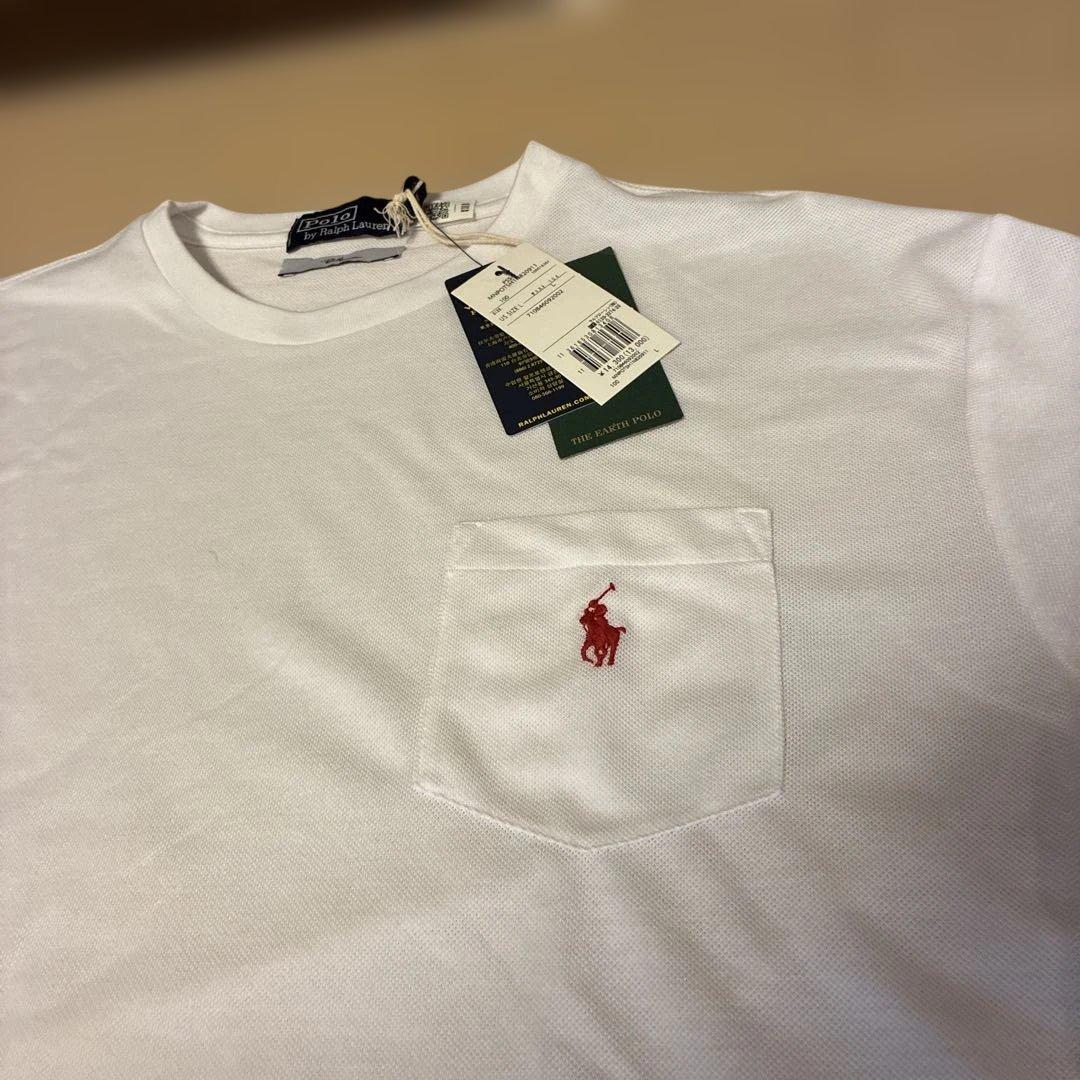 ロンハーマン別注新品白ラルフローレンポロTシャツ