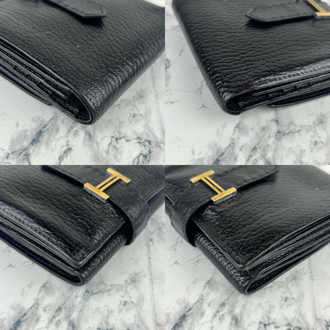 132 HERMES ベアン　レクトベルソ　三つ折り財布