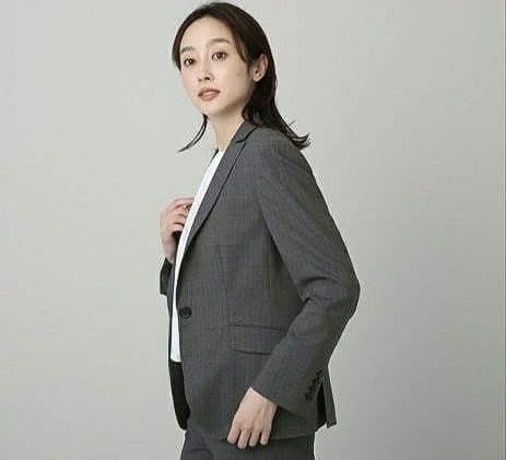美品　大きいサイズ　アンタイトル　ファインウーステッドテーラードジャケット