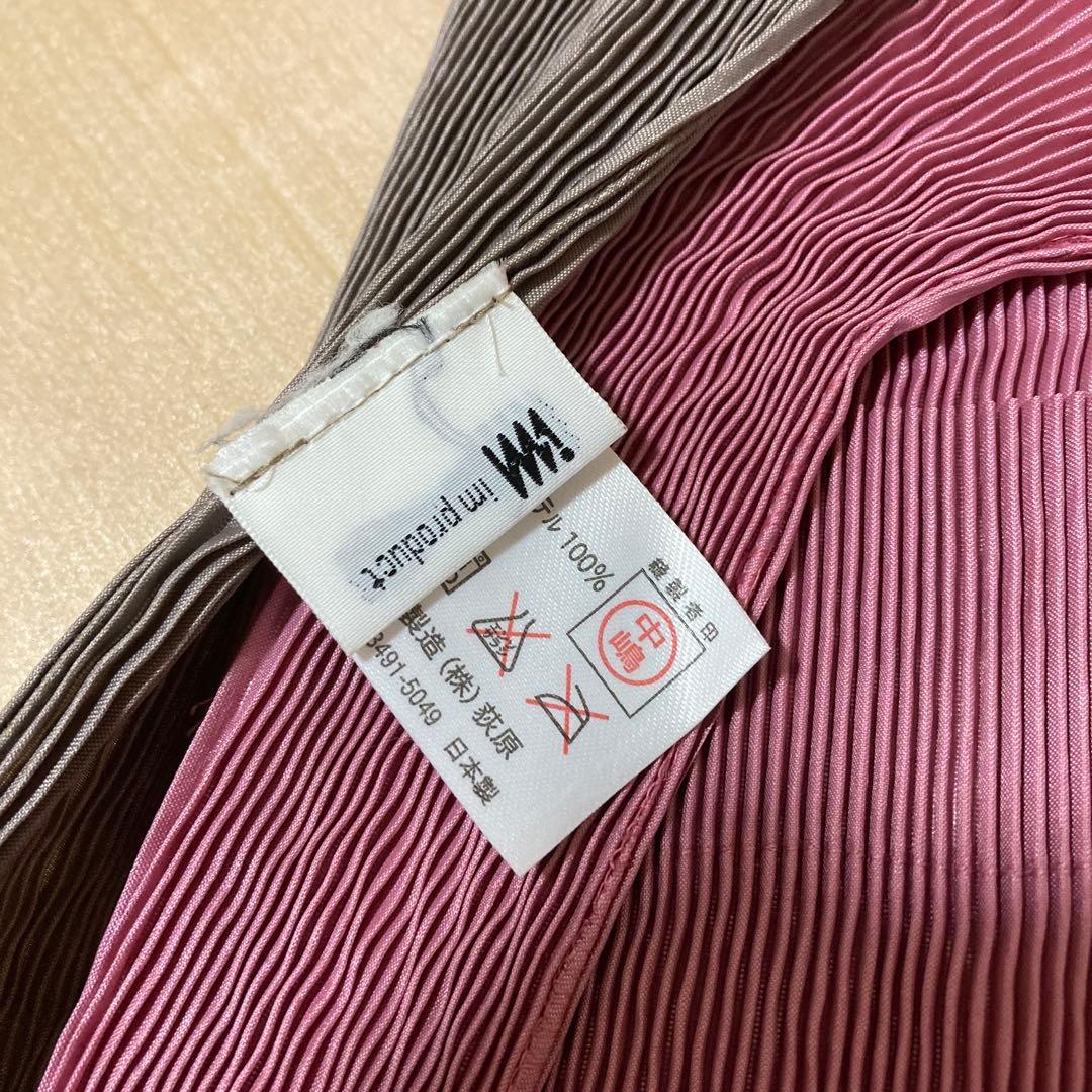 美品 イッセイミヤケ im product プリーツ エプロン ワンピースドレス