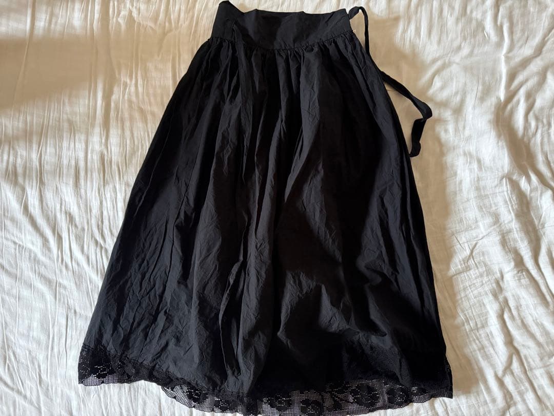 【ドレミ】ROBE de PEAU 裾レースオーバーラップスカート