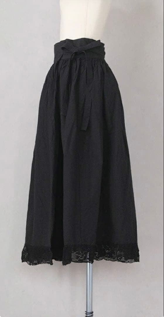 【ドレミ】ROBE de PEAU 裾レースオーバーラップスカート