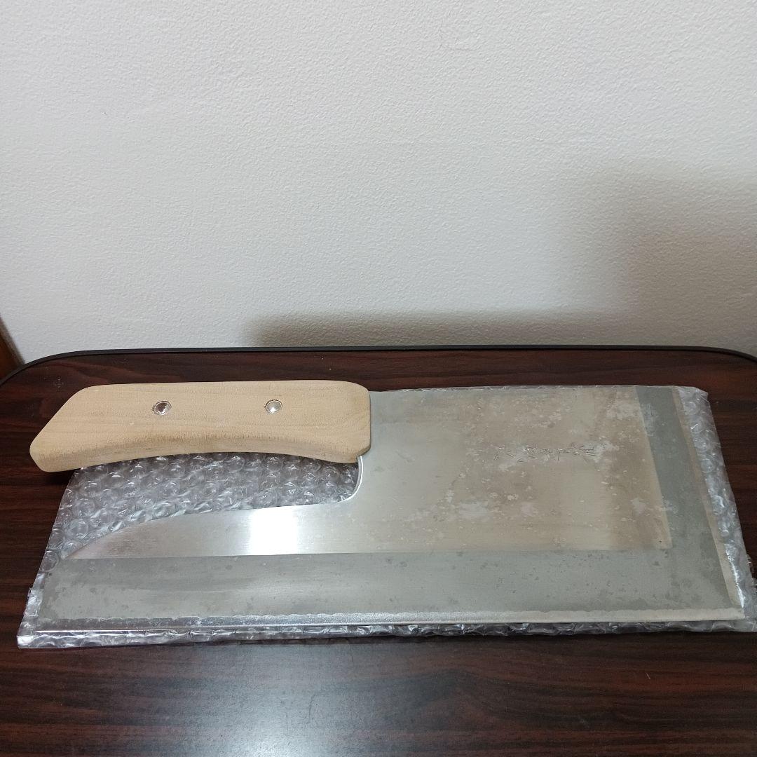 12-139　右利き　豊蔵 特選そば切り包丁 約30.5cm ステンレス　木柄