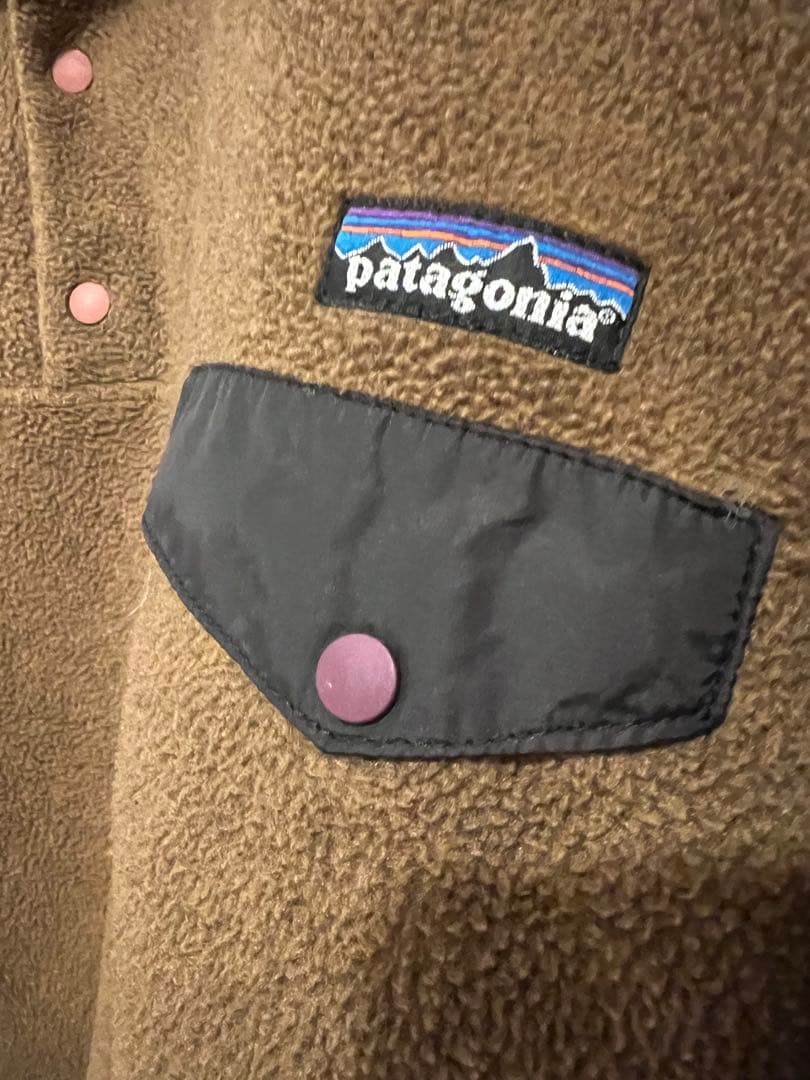patagonia 90s USA製　パタゴニア スナップT ブラウン Ｌ