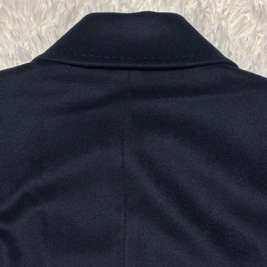 INED イネド　ネイビー ロングコート ウールコート　7 カシミヤ100%