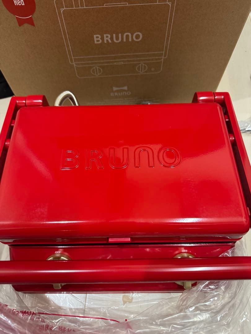 BRUNO グリルサンドメーカー ダブル レッド