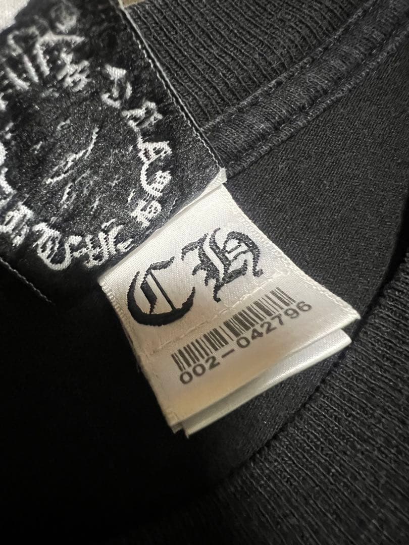 Chrome Hearts Tシャツ フローラルクロス 赤 ラベル クロムハーツ