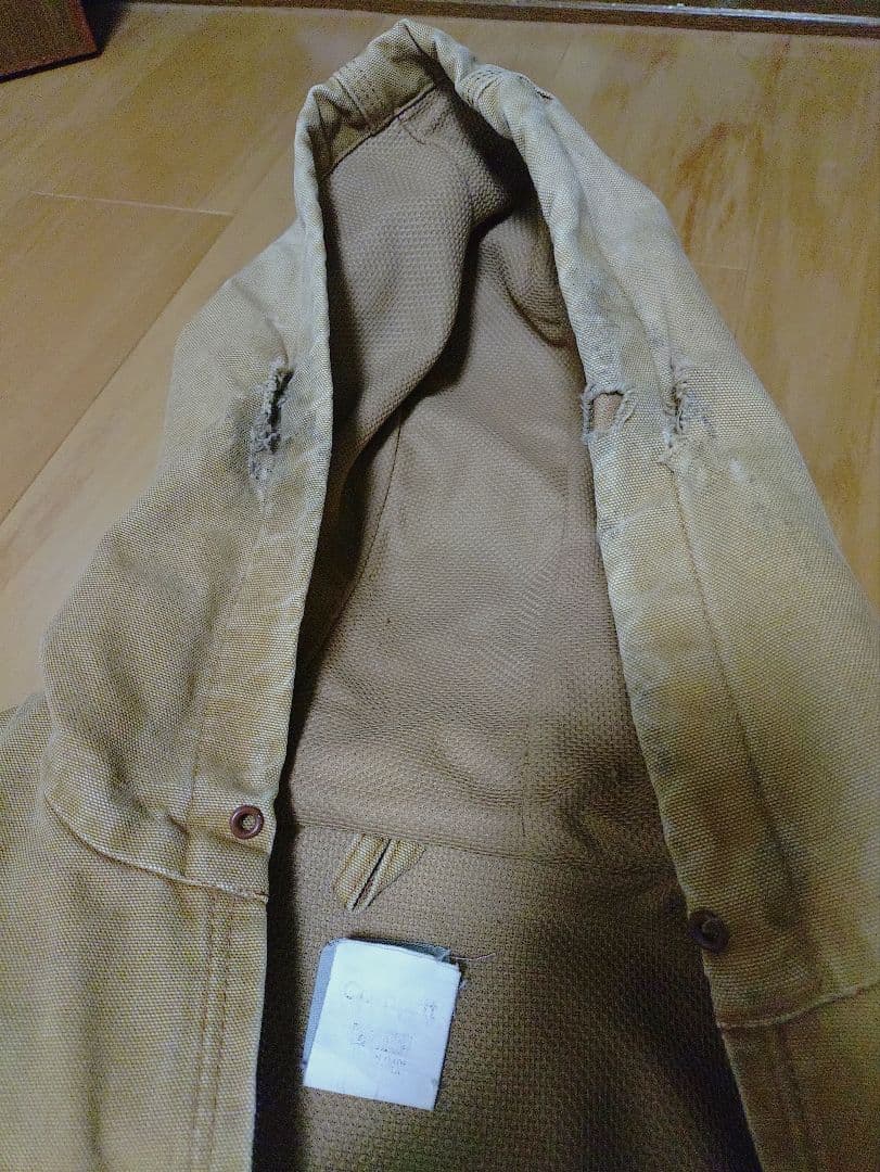 carhartt アクティブジャケット　USA製　j131 フェード　襤褸