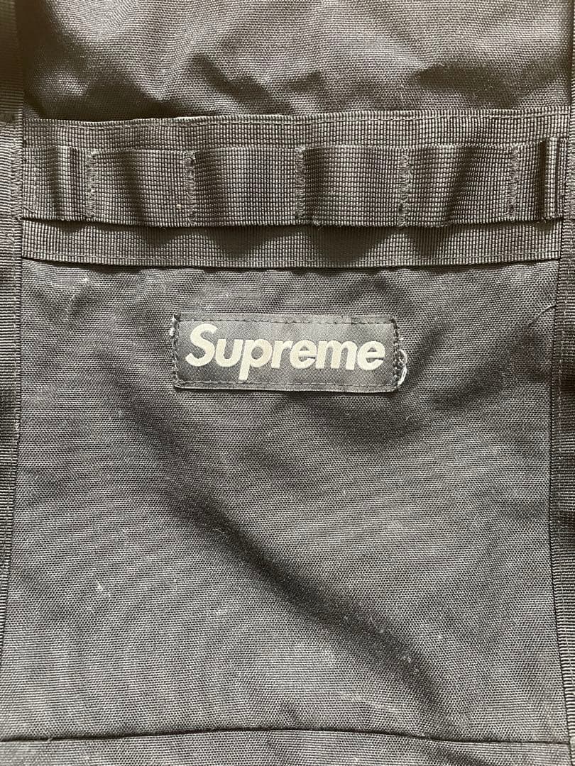 Supreme ブラック ドラムバッグ