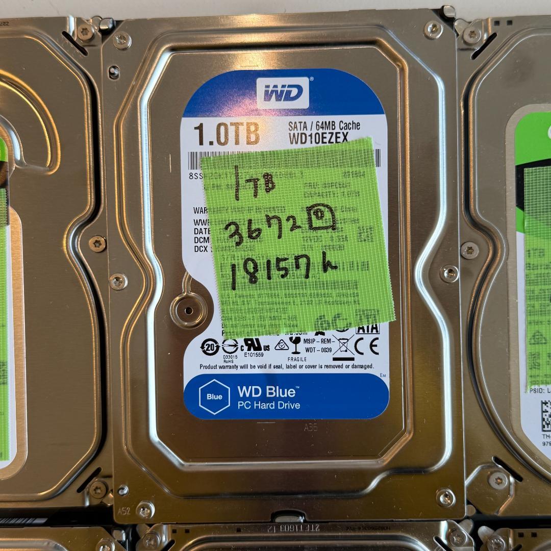 3.5インチ内蔵型ハードディスクドライブ 1TB 500GB 10台セット
