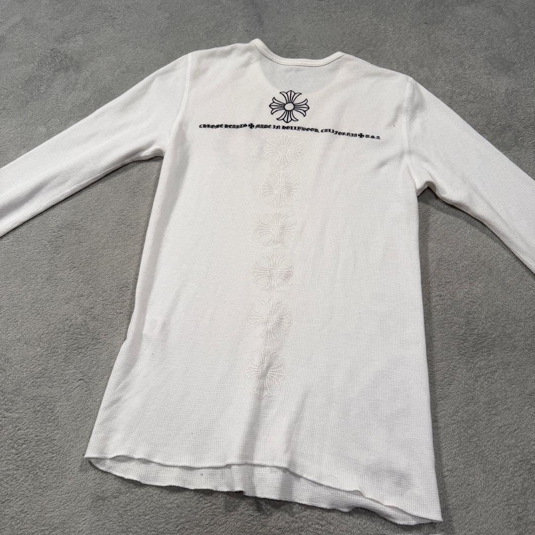 クロムハーツ　サーマルロンT 長袖Tシャツ ホワイト XS