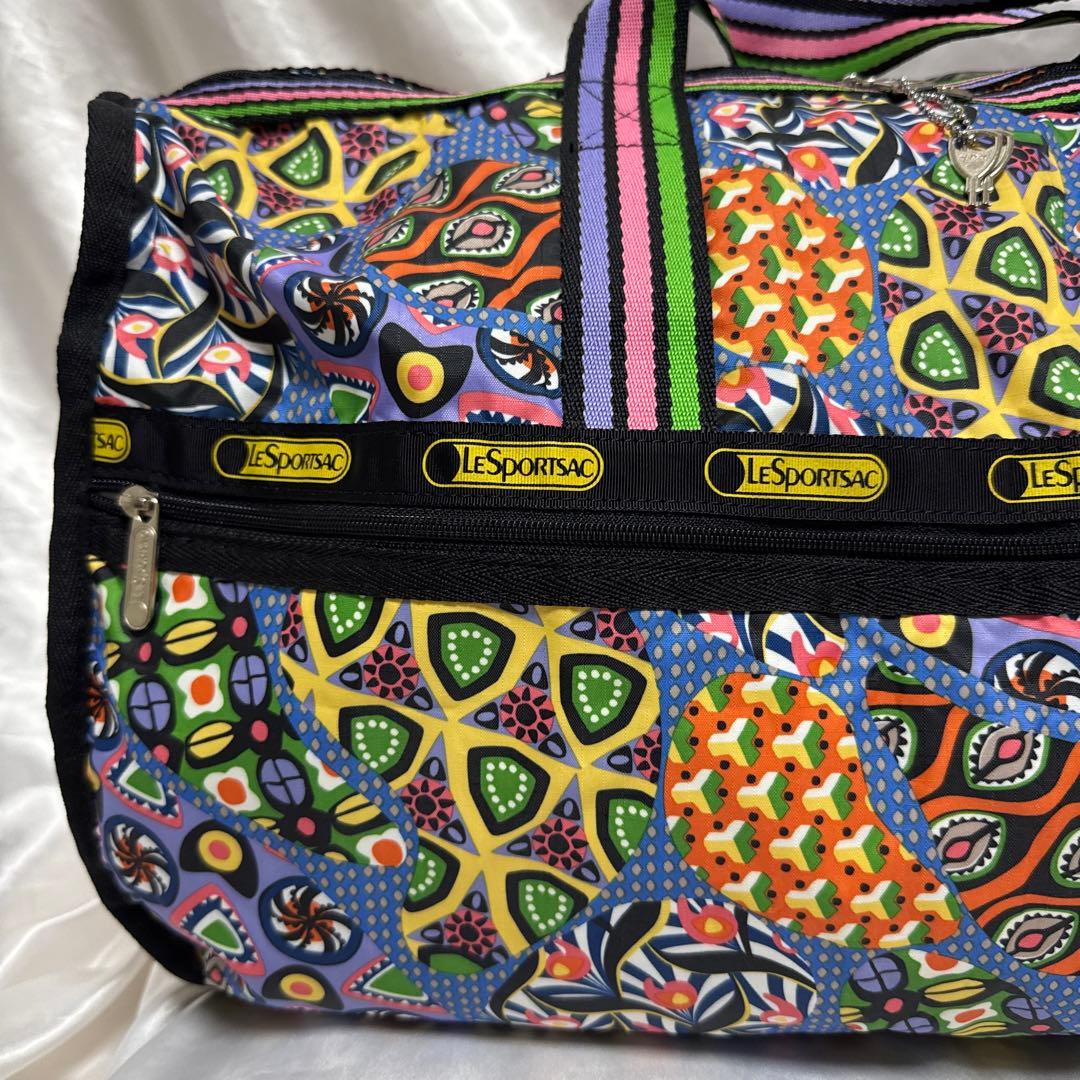 LeSportsac レスポートサック　ボストンバック　カラフル　総柄　派手
