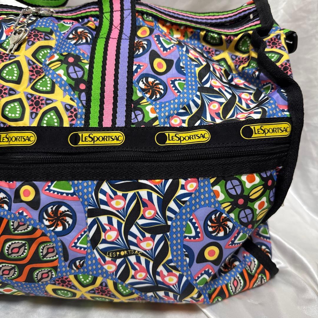 LeSportsac レスポートサック　ボストンバック　カラフル　総柄　派手