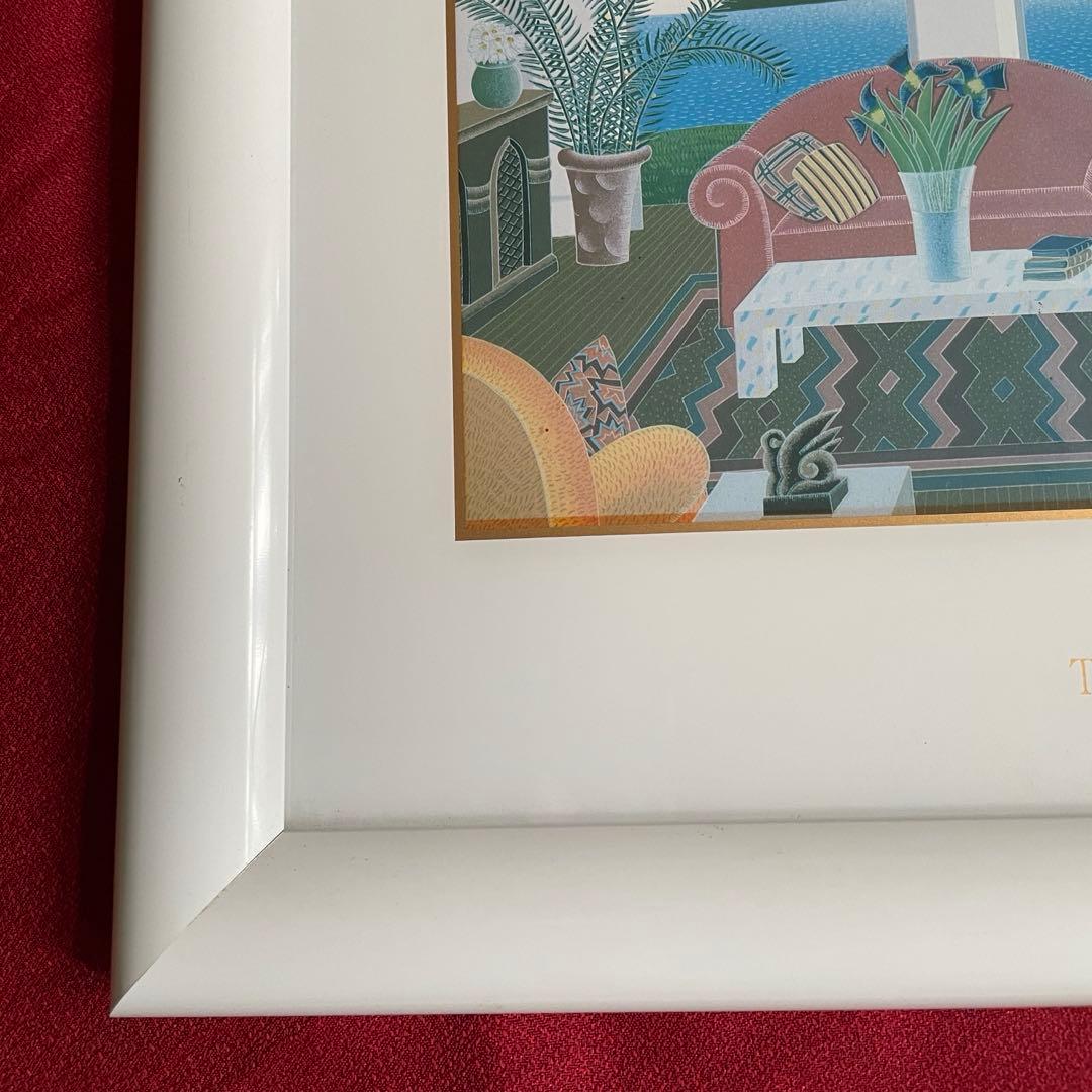 【トーマス・マックナイトT.McKNIGHT 絵画 アートポスター】レッドカウチ